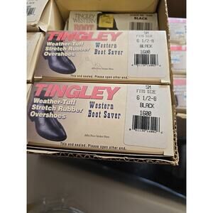 SM Tingley Western Boot Saver Weather Tuff Rubber Overshoes1600 MENS WOMENS SM